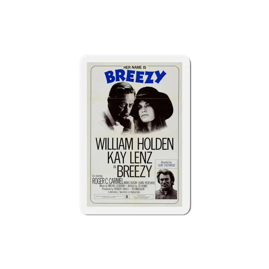 Breezy 1973 Movie Poster Refrigerator Magnet 5 Inch - The Sticker Space