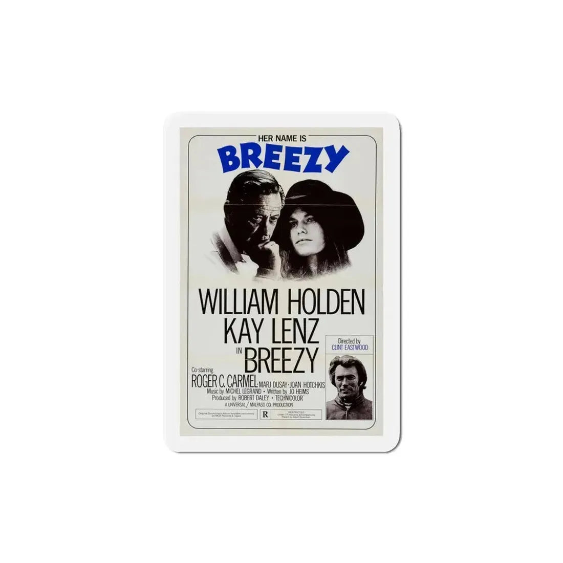 Breezy 1973 Movie Poster Refrigerator Magnet - The Sticker Space