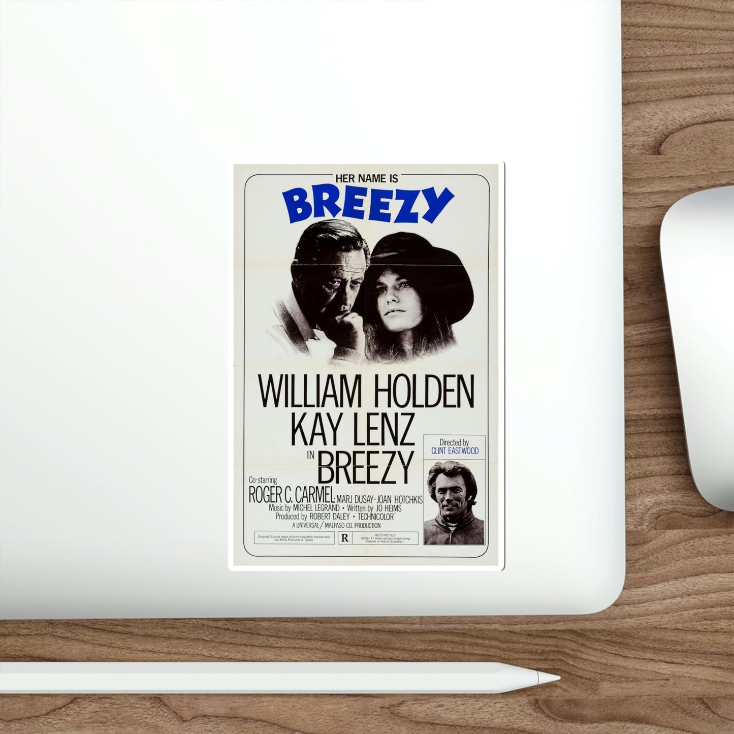 Breezy 1973 Movie Poster STICKER Vinyl Die-Cut Decal-The Sticker Space