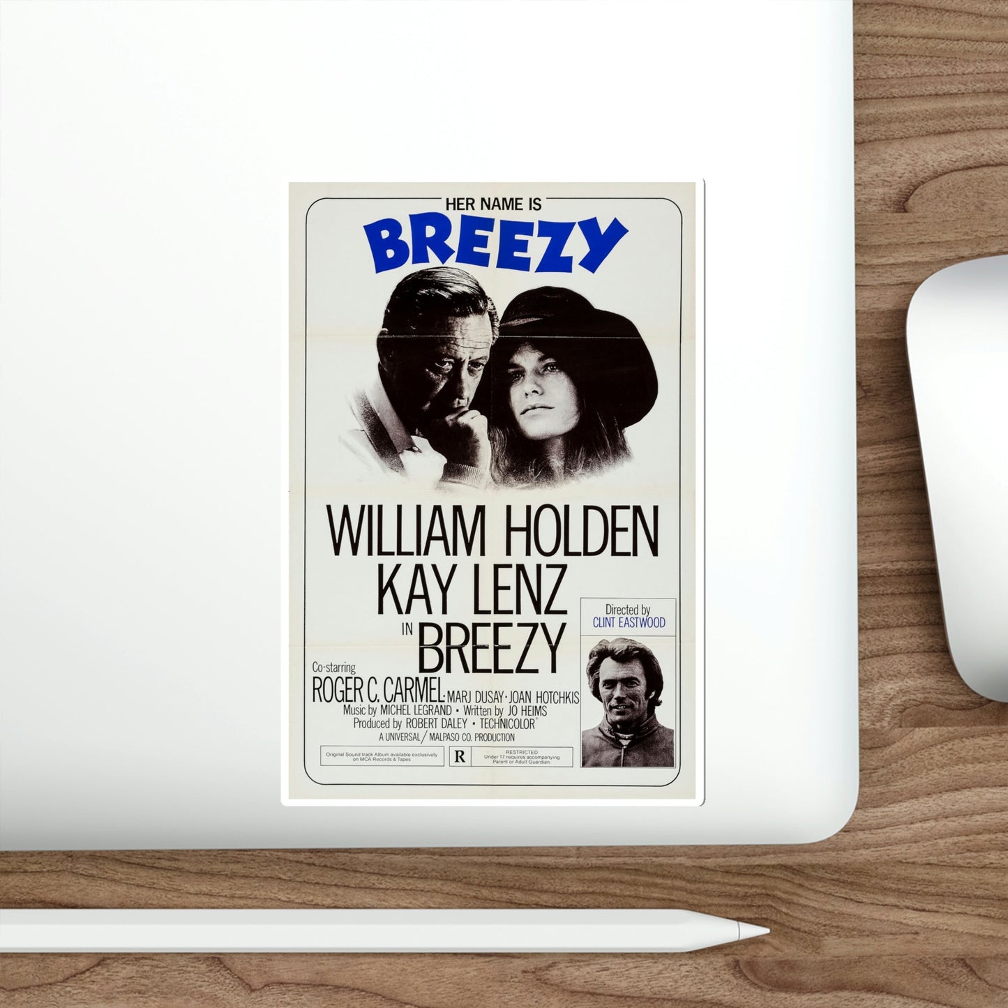 Breezy 1973 Movie Poster STICKER Vinyl Die-Cut Decal-The Sticker Space