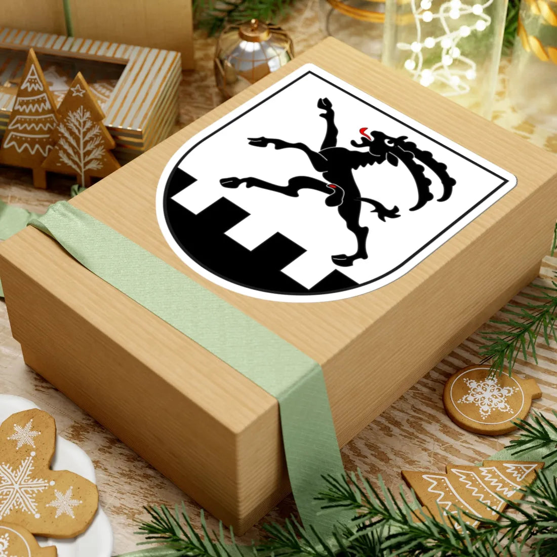 Bregaglia Kreis wappen (Switzerland) (Coat of Arms) STICKER Vinyl Kiss-Cut Decal - The Sticker Space