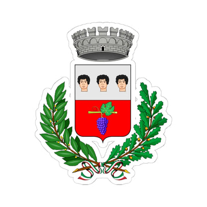 Breganze-Stemma (Italy) (Coat of Arms) STICKER Vinyl Kiss-Cut Decal 6 Inch White - The Sticker Space