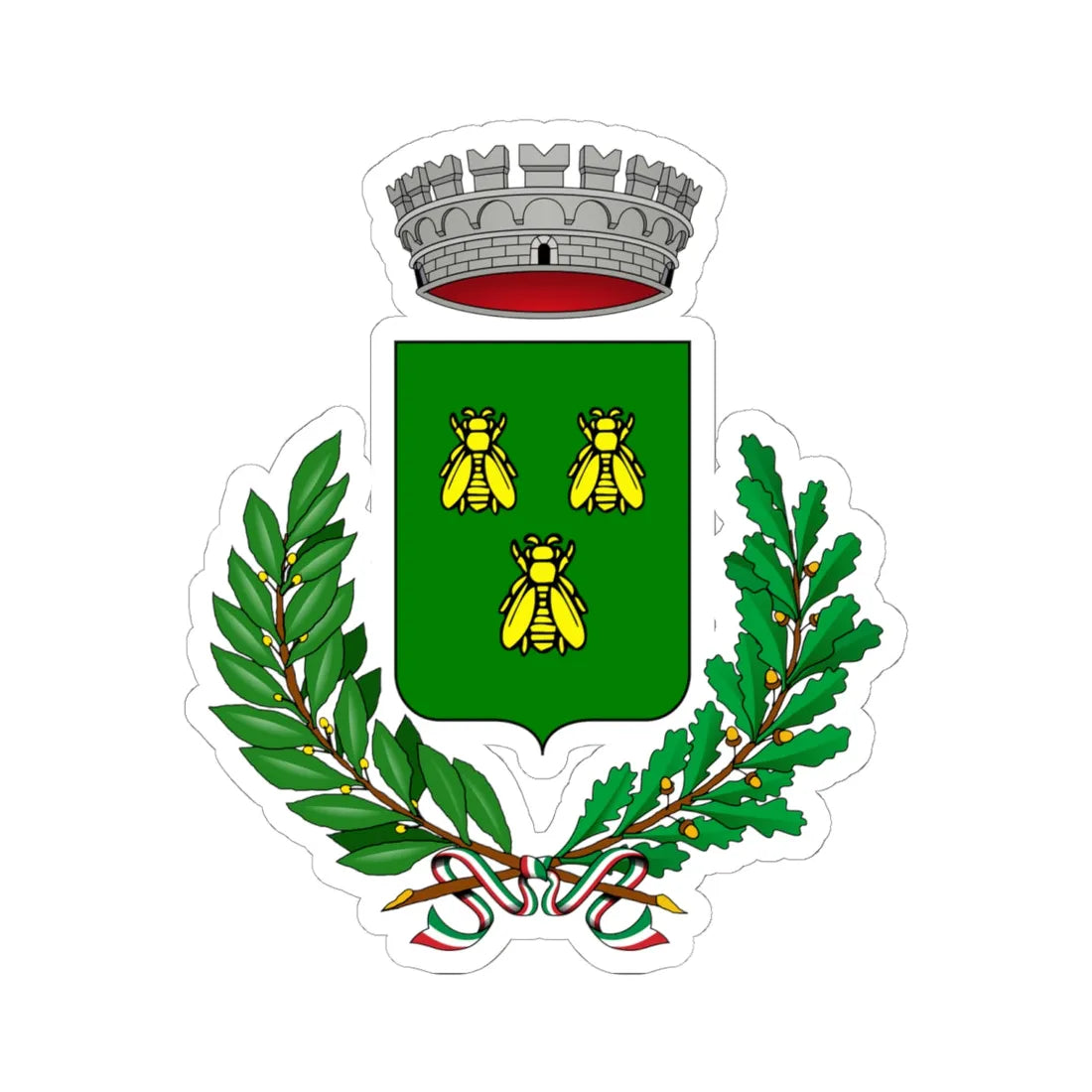 Brenta-Stemma (Italy) (Coat of Arms) STICKER Vinyl Kiss-Cut Decal 6 Inch White - The Sticker Space