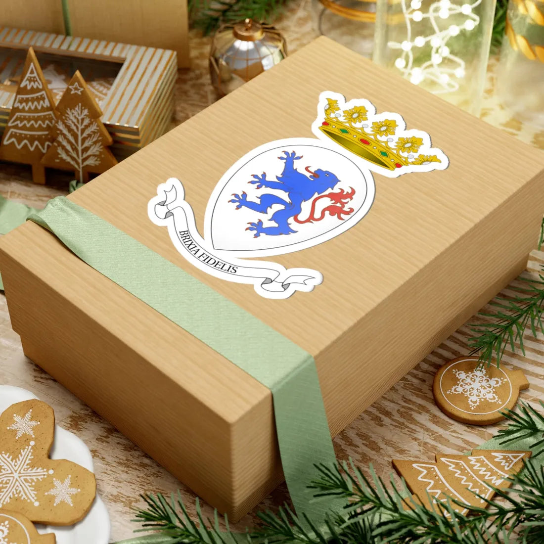 Brescia-Stemma (Italy) (Coat of Arms) STICKER Vinyl Kiss-Cut Decal - The Sticker Space