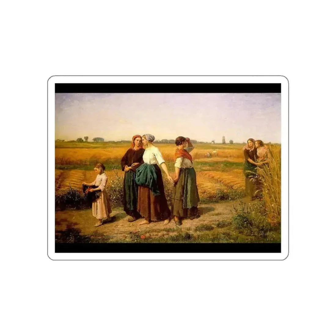 BRETON, Jules - The Reapers (Artwork) STICKER Vinyl Die-Cut Decal White Die-Cut 3 Inch - The Sticker Space