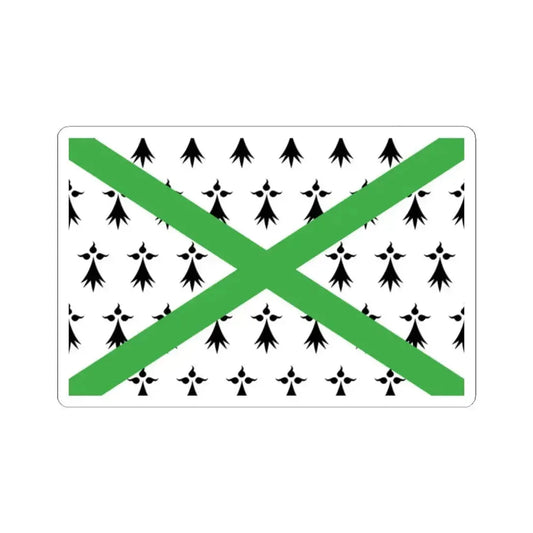 Breton Regionalist Union Flag (Belgium) STICKER Vinyl Kiss-Cut Decal 2 Inch White - The Sticker Space