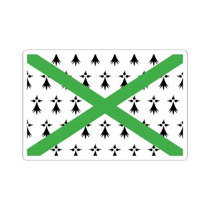 Breton Regionalist Union Flag (Belgium) STICKER Vinyl Kiss-Cut Decal 3 Inch White - The Sticker Space