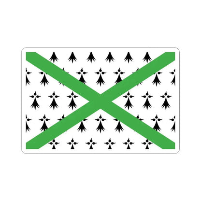 Breton Regionalist Union Flag (Belgium) STICKER Vinyl Kiss-Cut Decal 4 Inch White - The Sticker Space