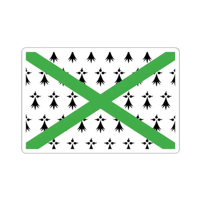 Breton Regionalist Union Flag (Belgium) STICKER Vinyl Kiss-Cut Decal 6 Inch White - The Sticker Space