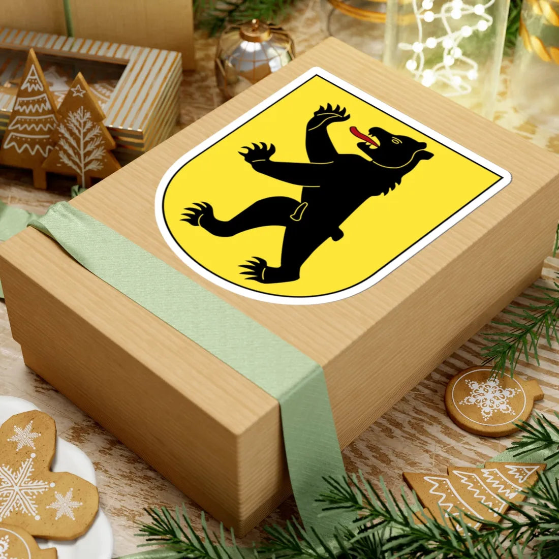 Bäretswil-blazon (Switzerland) (Coat of Arms) STICKER Vinyl Kiss-Cut Decal - The Sticker Space