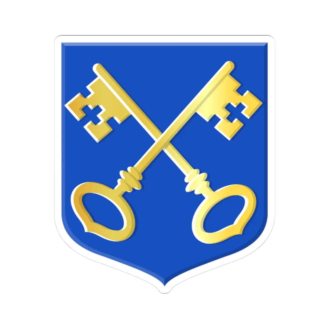 Breukelen-Sint Pieters wapen (Netherlands) (Coat of Arms) STICKER Vinyl Kiss-Cut Decal 3 Inch White - The Sticker Space