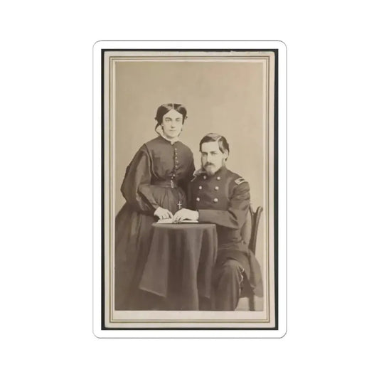 Brevet Brigadier General Charles Folsom Walcott of Co. B (U.S. Civil War) STICKER Vinyl Kiss-Cut Decal 2 Inch White - The Sticker Space