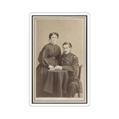 Brevet Brigadier General Charles Folsom Walcott of Co. B (U.S. Civil War) STICKER Vinyl Kiss-Cut Decal 4 Inch White - The Sticker Space