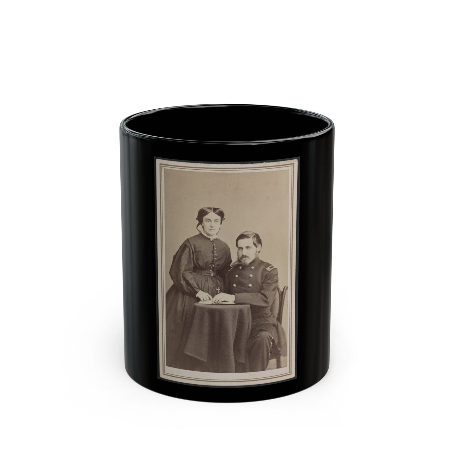 Brevet Brigadier General Charles Folsom Walcott Of Co. B (U.S. Civil War) Black Coffee Mug