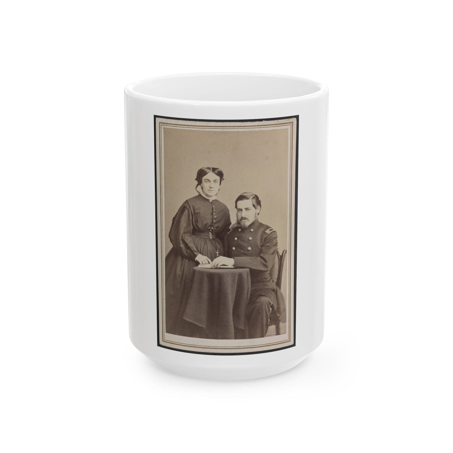 Brevet Brigadier General Charles Folsom Walcott Of Co. B (U.S. Civil War) White Coffee Mug