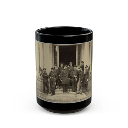 Brevet Major General Chas. Devens And Staff, Richmond, Va., April 1865 (U.S. Civil War) Black Coffee Mug