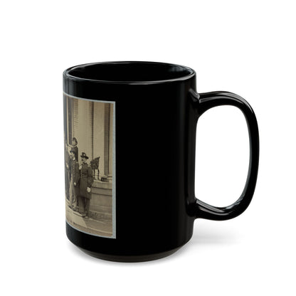 Brevet Major General Chas. Devens And Staff, Richmond, Va., April 1865 (U.S. Civil War) Black Coffee Mug