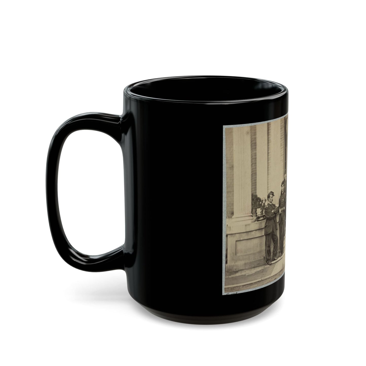 Brevet Major General Chas. Devens And Staff, Richmond, Va., April 1865 (U.S. Civil War) Black Coffee Mug