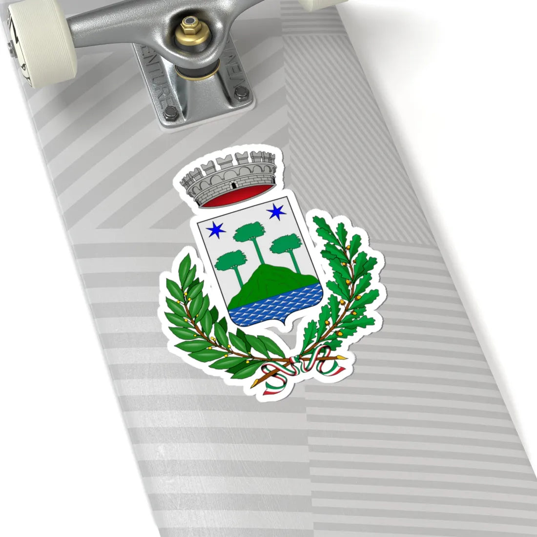 Brezzo di Bedero-Stemma (Italy) (Coat of Arms) STICKER Vinyl Kiss-Cut Decal - The Sticker Space