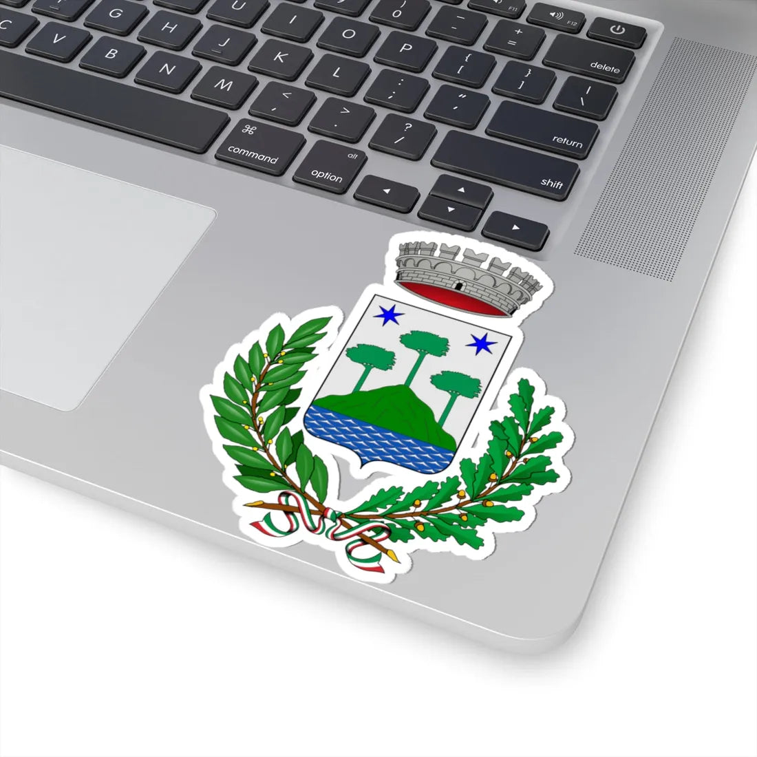Brezzo di Bedero-Stemma (Italy) (Coat of Arms) STICKER Vinyl Kiss-Cut Decal - The Sticker Space