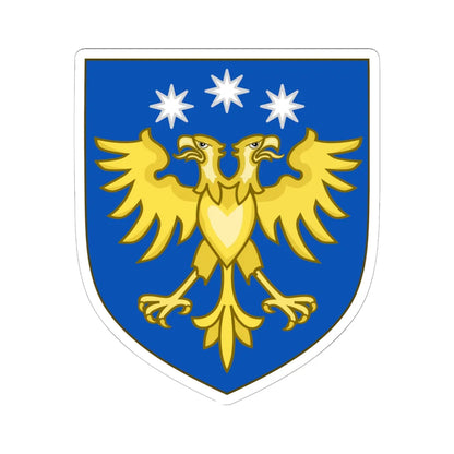 Brian Boyd Brazeau Escutcheon Canada (Canada) (Coat of Arms) STICKER Vinyl Kiss-Cut Decal 6 Inch White - The Sticker Space