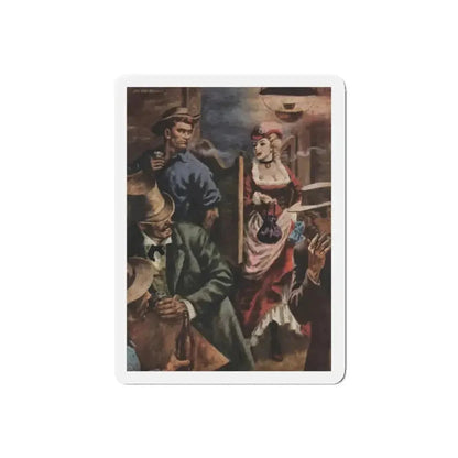 Brickbat Charlie and the Murderous Madam, Cavalier, November 1956 (Magazine Illustration) Refrigerator Magnet - The Sticker Space