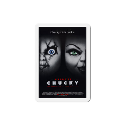 Bride of Chucky 1998 Movie Poster Die-Cut Magnet-3" x 3"-The Sticker Space