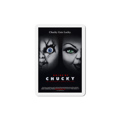 Bride of Chucky 1998 Movie Poster Die-Cut Magnet-6 Inch-The Sticker Space