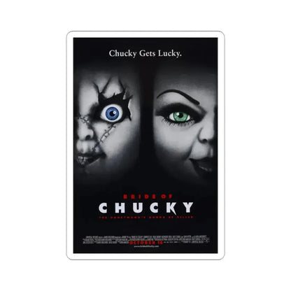 Bride of Chucky 1998 Movie Poster STICKER Vinyl Die-Cut Decal 2 Inch - The Sticker Space