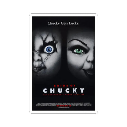 Bride of Chucky 1998 Movie Poster STICKER Vinyl Die-Cut Decal 6 Inch - The Sticker Space