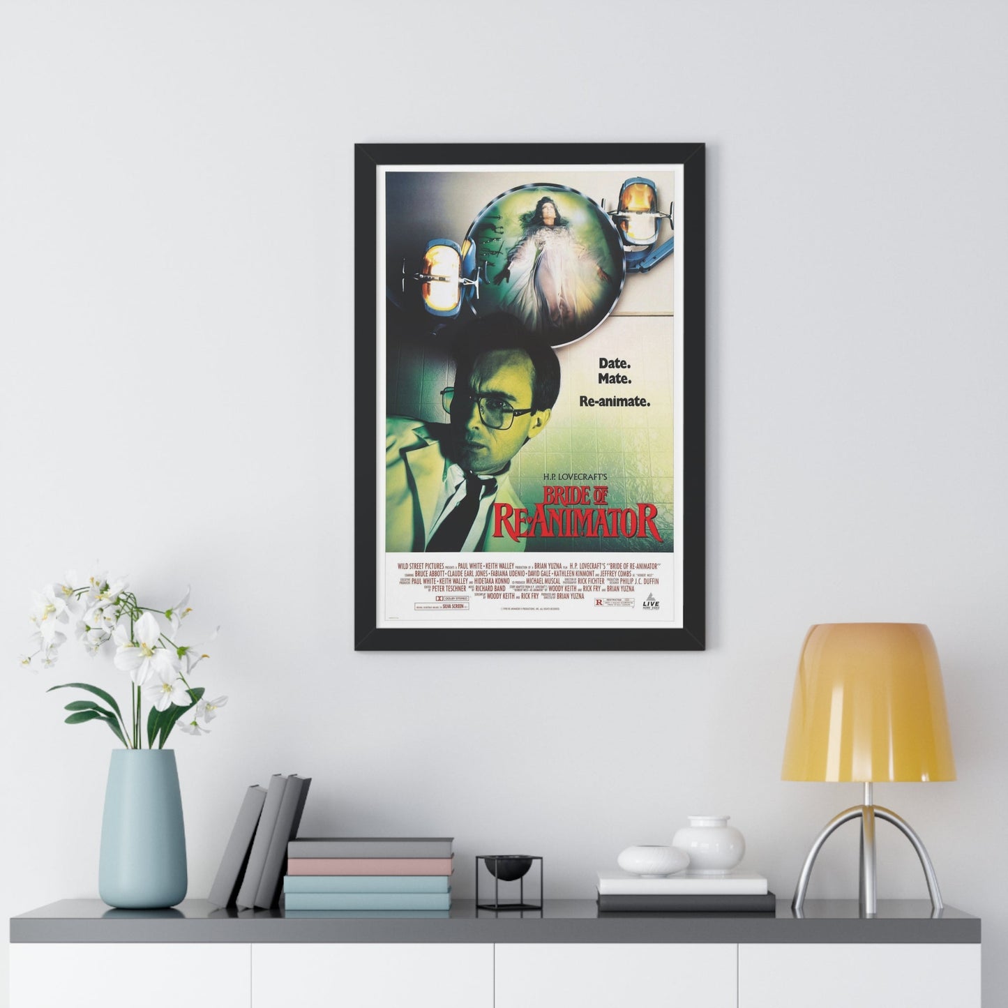 BRIDE OF RE-ANIMATOR 1990 - Framed Movie Poster-The Sticker Space