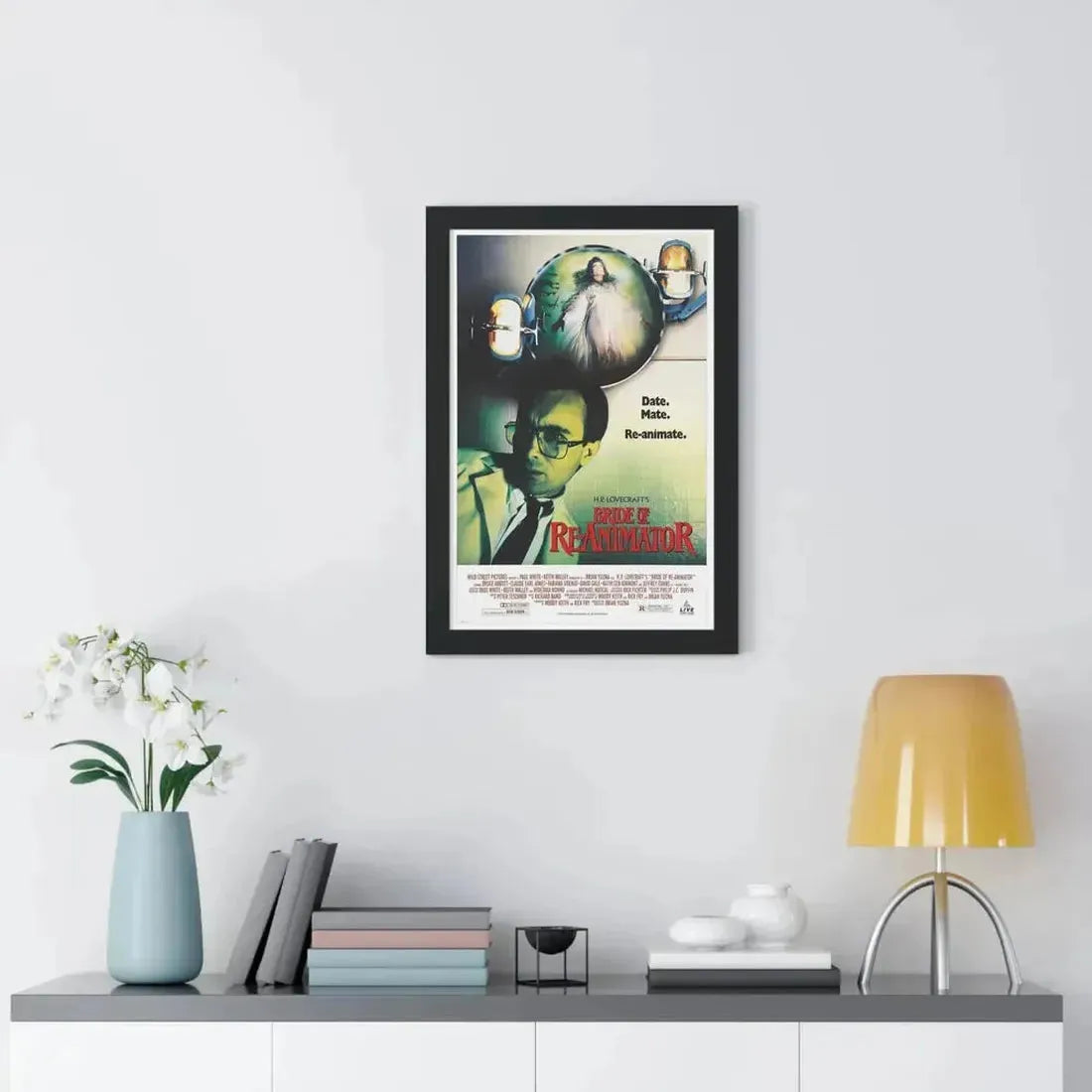BRIDE OF RE-ANIMATOR 1990 - Framed Movie Poster - The Sticker Space