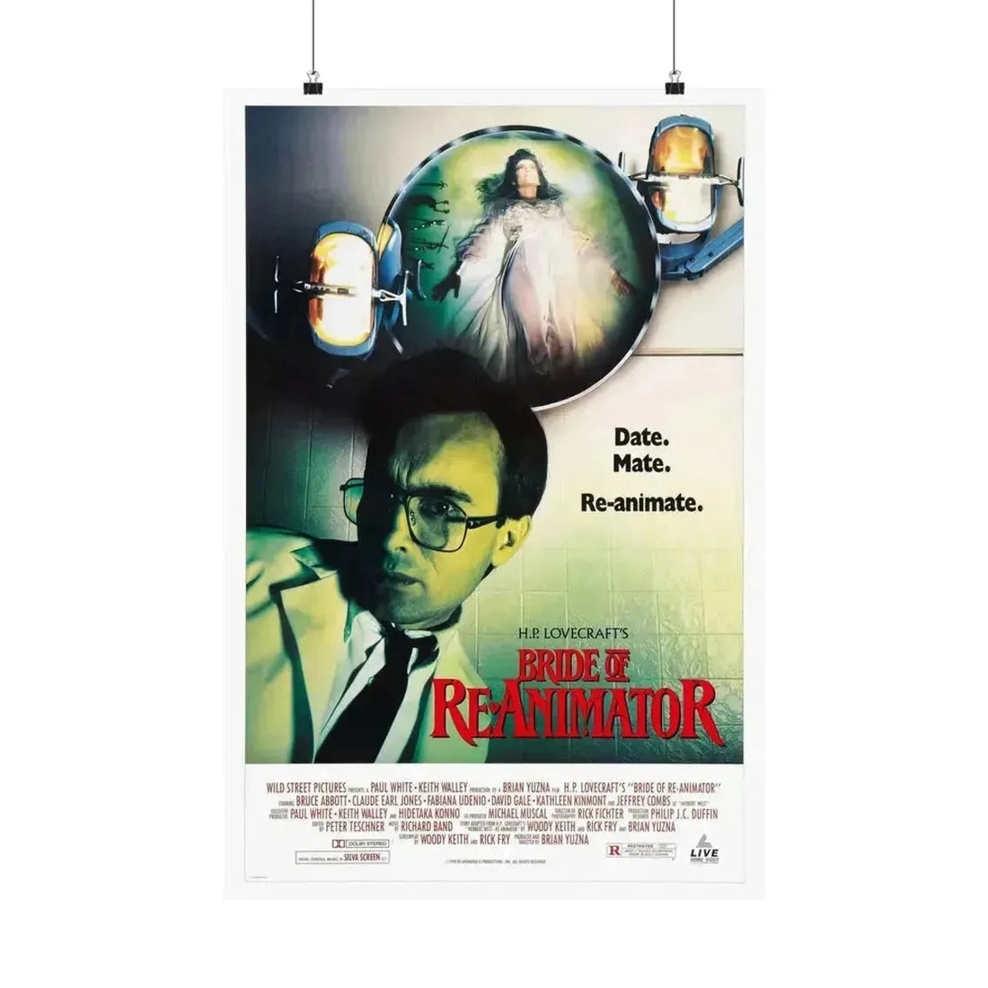 BRIDE OF RE-ANIMATOR 1990 - Paper Movie Poster 20″ x 30″ Matte - The Sticker Space