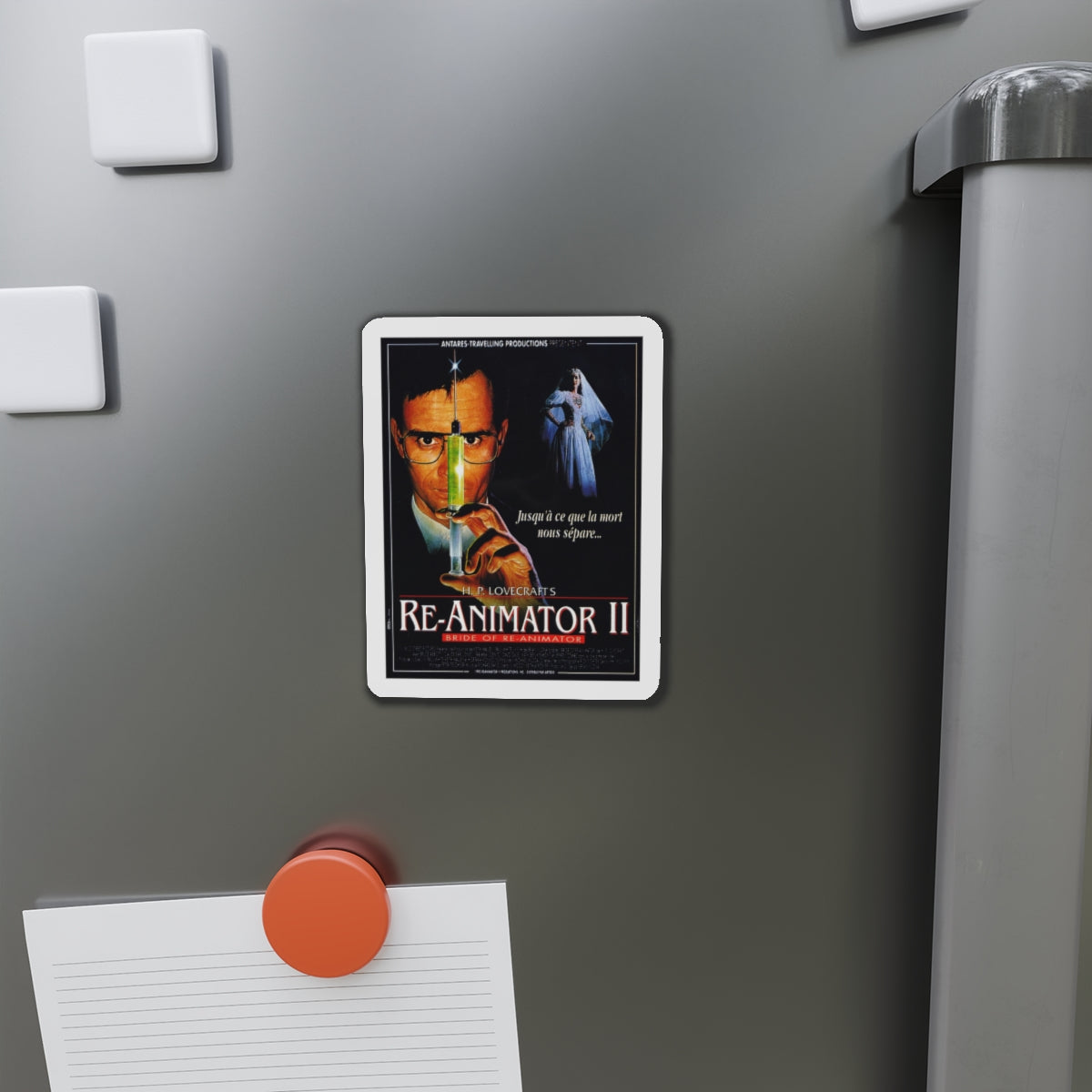 BRIDE OF RE-ANIMATOR (FRENCH) 1990 Movie Poster - Die-Cut Magnet-The Sticker Space