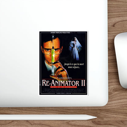 BRIDE OF RE-ANIMATOR (FRENCH) 1990 Movie Poster STICKER Vinyl Die-Cut Decal-The Sticker Space