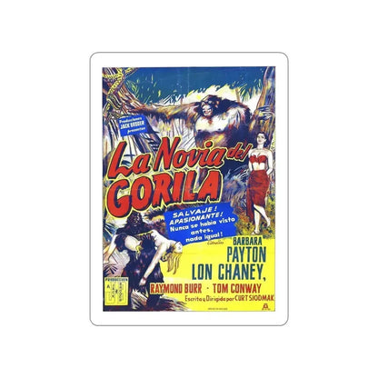 BRIDE OF THE GORILLA 1951 Movie Poster STICKER Vinyl Die-Cut Decal 6 Inch - The Sticker Space