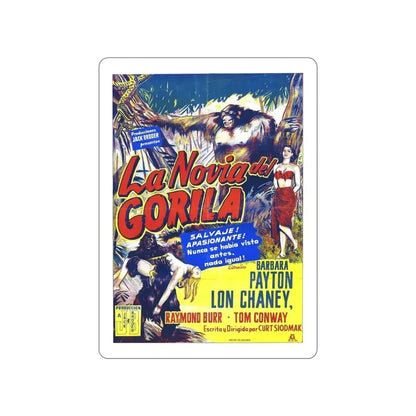 BRIDE OF THE GORILLA 1951 Movie Poster STICKER Vinyl Die-Cut Decal - The Sticker Space