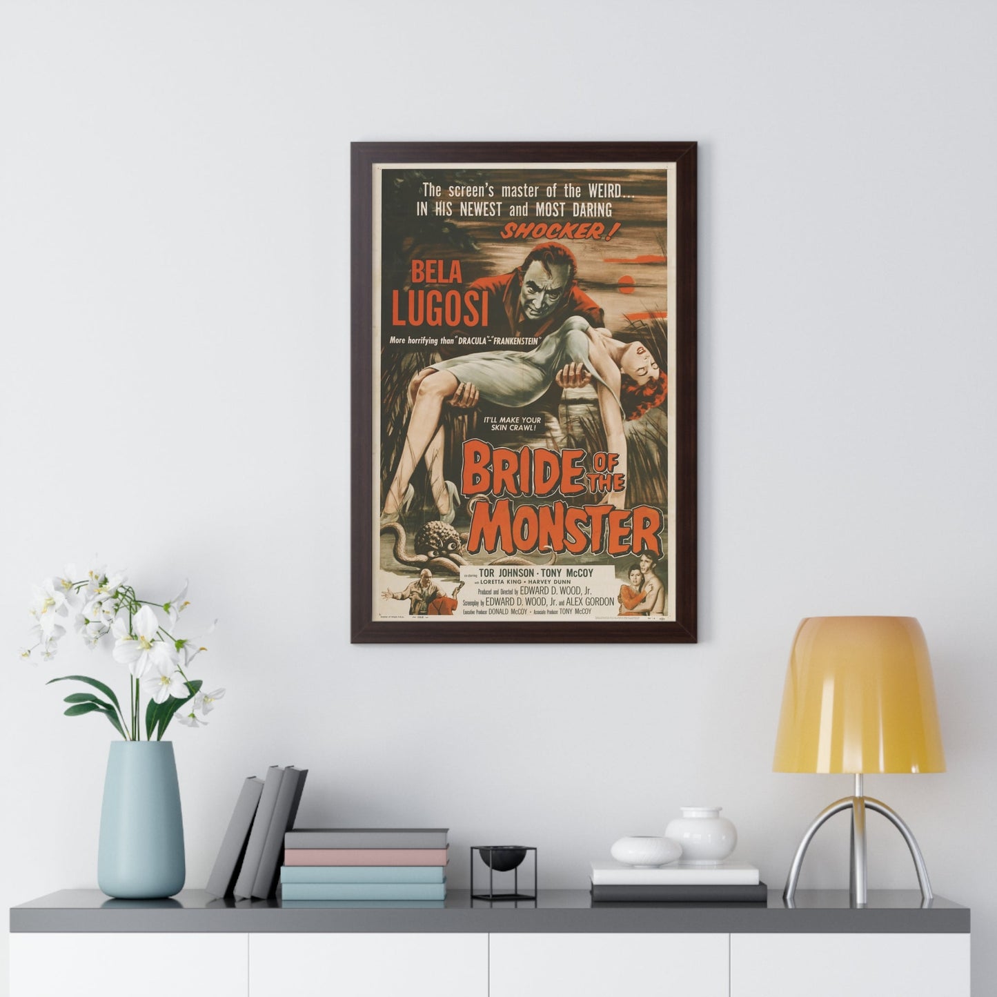 BRIDE OF THE MONSTER 1955 - Framed Movie Poster-The Sticker Space