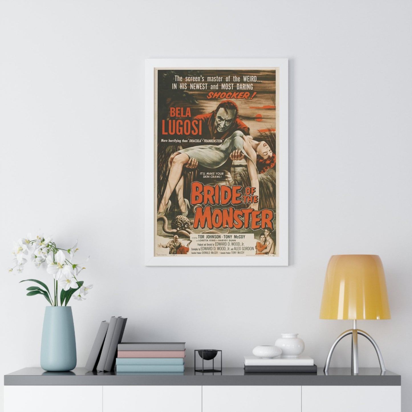 BRIDE OF THE MONSTER 1955 - Framed Movie Poster-The Sticker Space