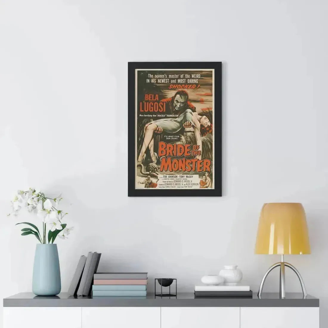 BRIDE OF THE MONSTER 1955 - Framed Movie Poster - The Sticker Space