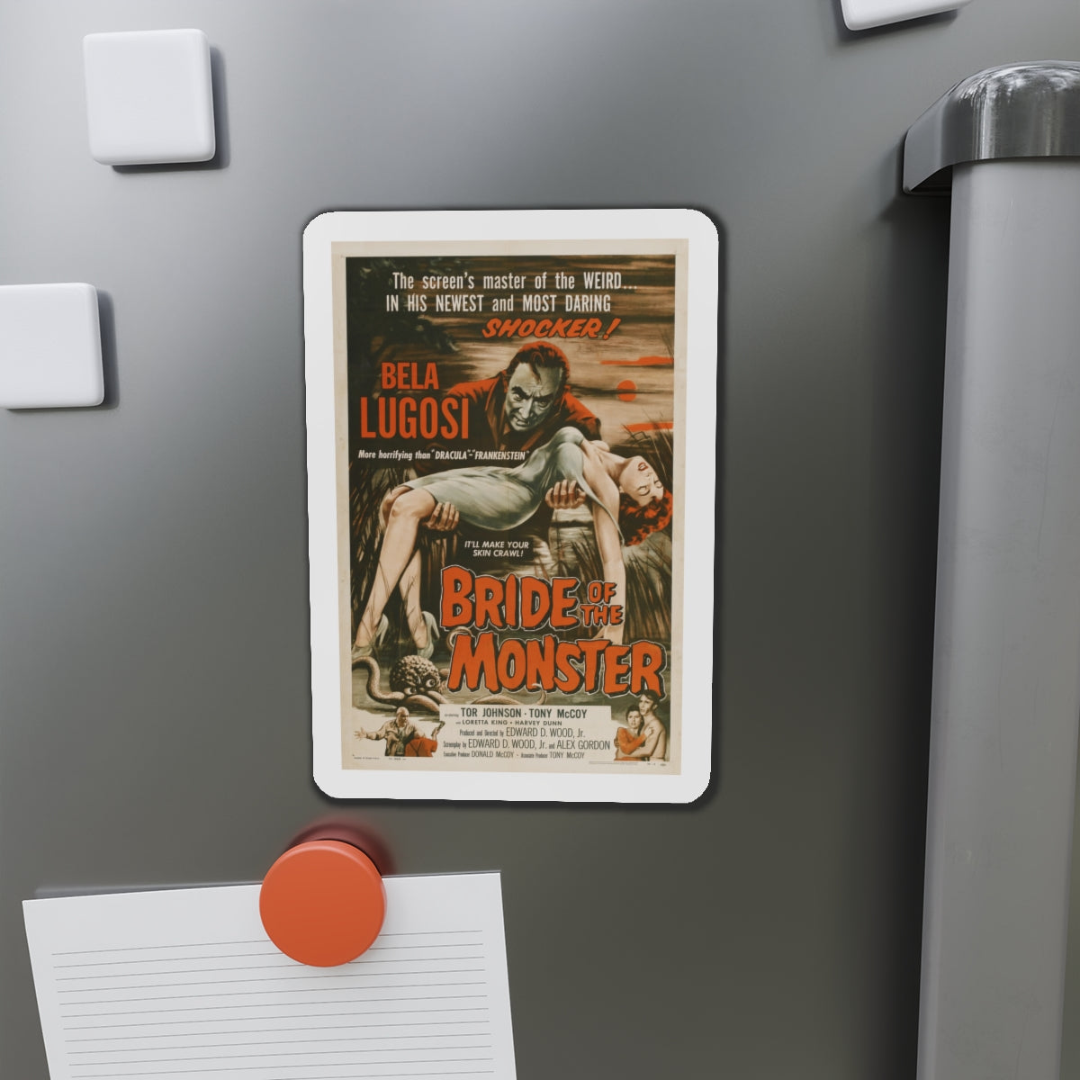 BRIDE OF THE MONSTER 1955 Movie Poster - Die-Cut Magnet-The Sticker Space