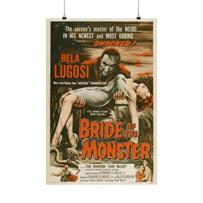 BRIDE OF THE MONSTER 1955 - Paper Movie Poster 20″ x 30″ Matte - The Sticker Space