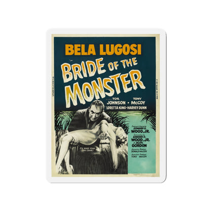 BRIDE OF THE MONSTER (2) 1955 Movie Poster - Die-Cut Magnet-3" x 3"-The Sticker Space