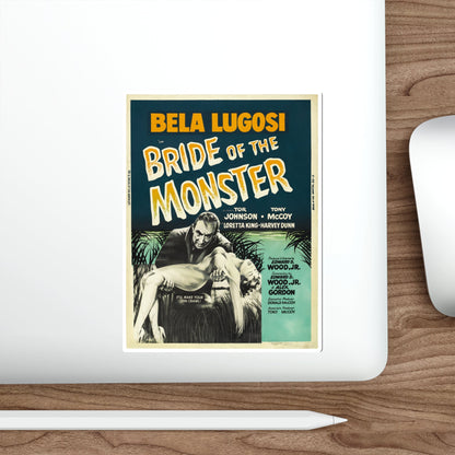 BRIDE OF THE MONSTER (2) 1955 Movie Poster STICKER Vinyl Die-Cut Decal-The Sticker Space