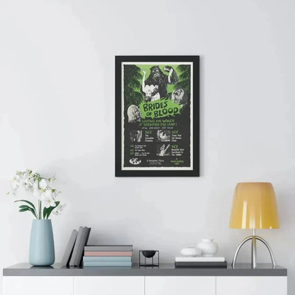 BRIDES OF BLOOD 1968 - Framed Movie Poster - The Sticker Space