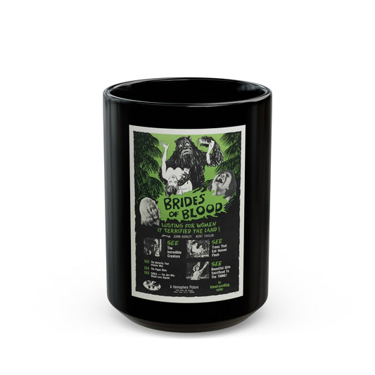 BRIDES OF BLOOD 1968 Movie Poster - Black Coffee Mug-15oz-The Sticker Space