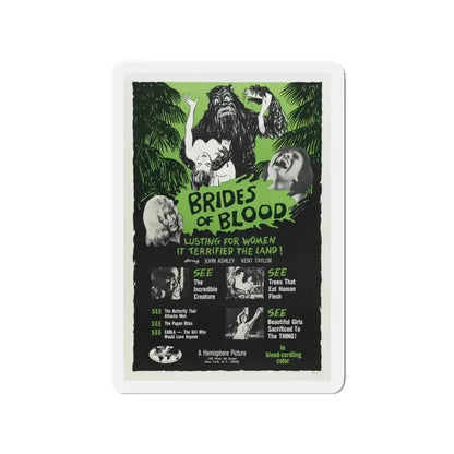 BRIDES OF BLOOD 1968 Movie Poster - Refrigerator Magnet 3 Inch - The Sticker Space