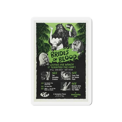BRIDES OF BLOOD 1968 Movie Poster - Refrigerator Magnet 4 Inch - The Sticker Space