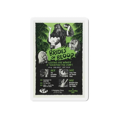 BRIDES OF BLOOD 1968 Movie Poster - Refrigerator Magnet 5 Inch - The Sticker Space