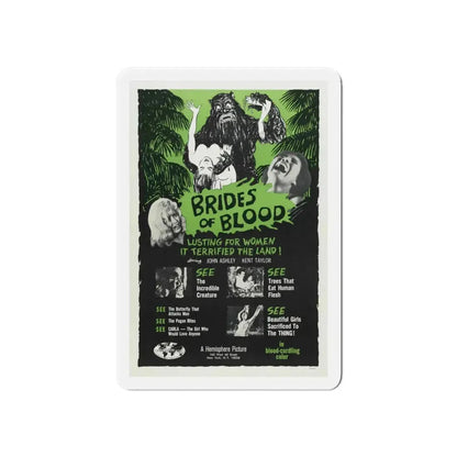 BRIDES OF BLOOD 1968 Movie Poster - Refrigerator Magnet 6 Inch - The Sticker Space